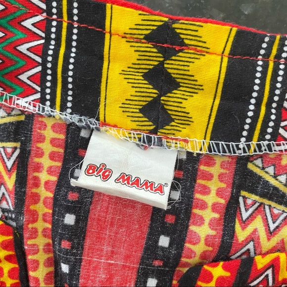 Dashiki Top Blue Yellow Shirt Size Large - Picture 11 of 15